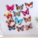 Magnet Plastic "Butterfly shines in the dark" 10 cm mix