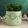 Pot "The pot that survived" 17x17x15cm, light green