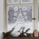Window sticker "Winter Christmas tree", reusable, 50 x 70 cm, New Year