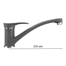 Kitchen mixer Ulgran U003-342, graphite color