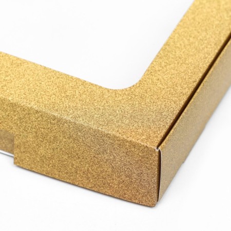 Self -charged box, with a window, gold, 16 x 16 x 3 cm-3