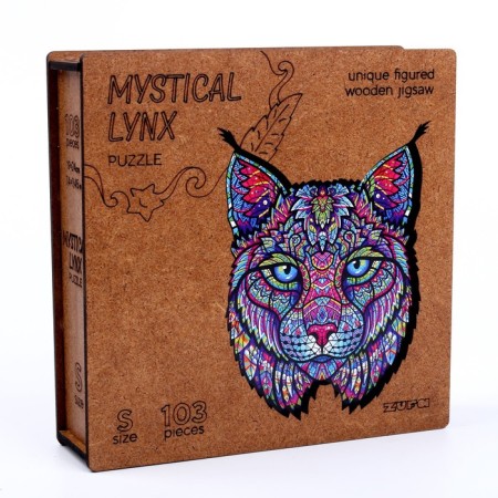 Figure puzzle "Mystical lynx" s-8