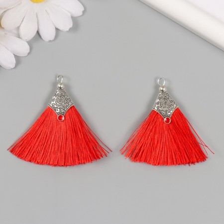 Decor for creativity Textile "Brush East" Red set 2 pcs 1.6x4.5 cm