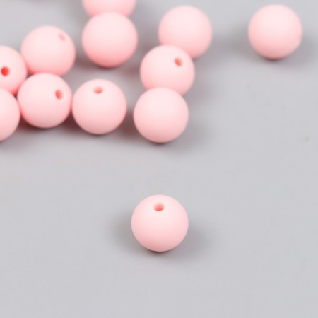 Busina silicone "Round" light pink d = 0.9 cm