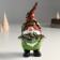 Suvenir Polystone "Santa Claus in a cap with berries, with cones on a sheet" 9x9x18.8 cm
