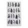 Towel of the kitchen shade "Leaves" 35x60 cm, 100% cotton, 160g/m2