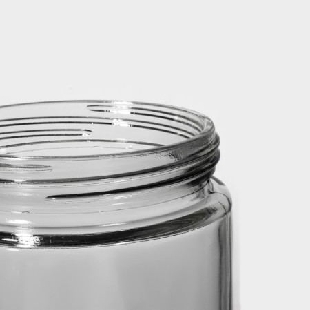 Glass Bank for bulk products with a metal cover "Bomond", 2 l, 11 × 27 cm-2