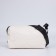 Bag Cross-Bodi with a zipper, white color