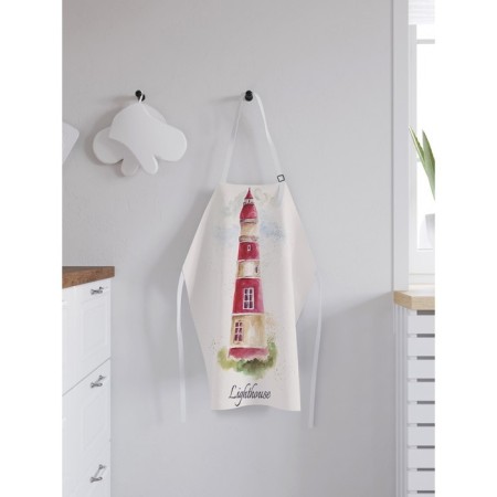 Apron kitchen with a photo print "Color Lighthouse", adjustable, size OS-1
