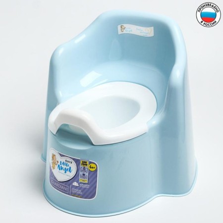 Children's Little King pot, removable bowl, pastel-blue color-4