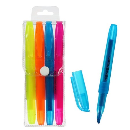 A set of markers-textbooks, 4 colors-3