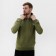 Men's sweatshirt with a hood Mist Men’s Casual Size 50, Green