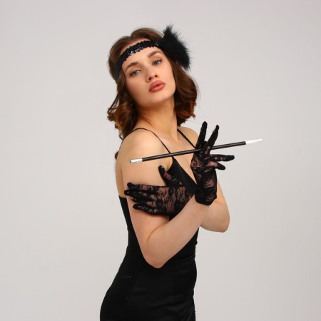 Gangster Party carnival set, bandage, gloves, mouthpiece-1