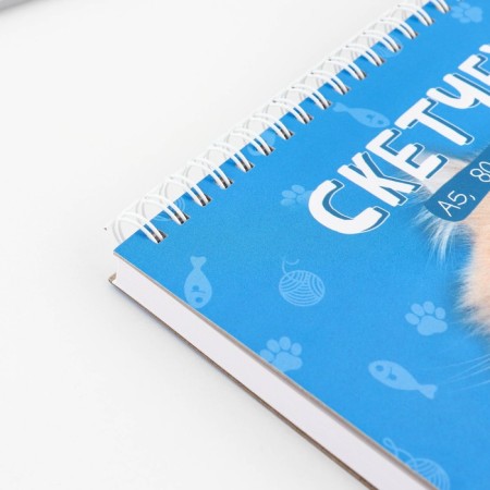 Sketchbook A5, 80 sheets solid cover "Cat".-3