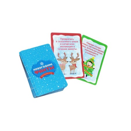 New Year! Board Game "New Year Fanta", 28 cards, 5+-3