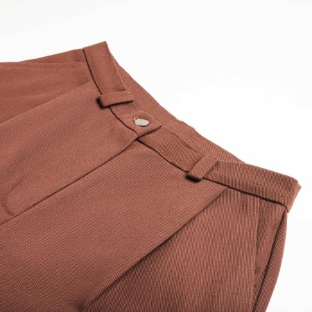 Shorts Women Bermuda Minaku: Enjoy, Chocolate Color, Rr. 46-9