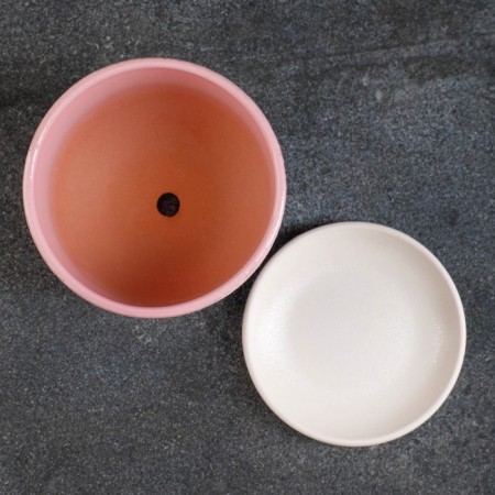 Flower pot "cuckoo" pink, 0.75 liters-2