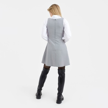 Women's dress Mist p. 42, black/white-2