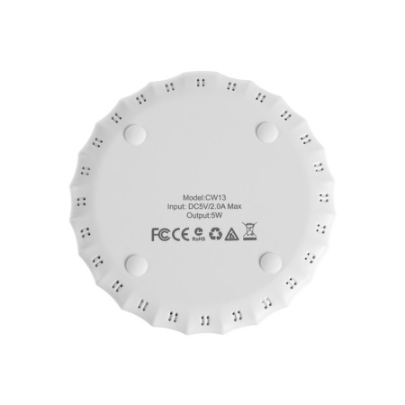 Wireless charger Hoco CW13, 5 W 2 A, white-2