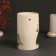 Aroma lamp ceramics "Is it really important now?" White 7.2x7.2x11.6 cm