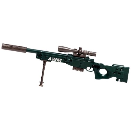 Sniper Rifle robot transforms, with metal elements-4