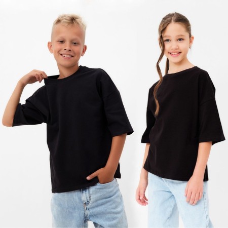 T -shirt Children's Minaku Black color, height 122 cm