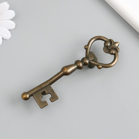Handle for the casket Metal "Key" Bronze 12x3.8x5.8 cm-1