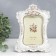 Photo frame Polystone 10x15 cm "Roses. Medallion. Tysiness" Rhinestones 23.5x17 cm