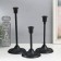 Summary Metal for 1 candle "Extraordinary silhouette" Nr 3 pcs d = 2 cm black 12.5x18; 25; 30 cm