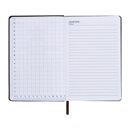 Lotted Diary, A5, 140l, Cage, Region Kozhzam, Gray-8