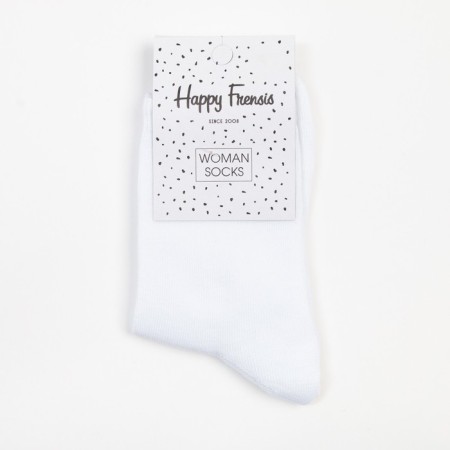 Women's socks, white color, size 23-25-4
