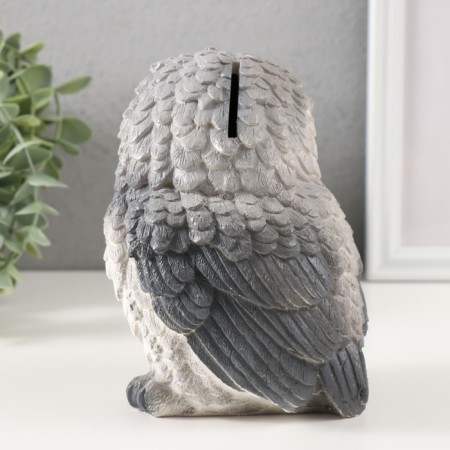 Piggy bank "owl" height 14.5 cm, width 10.5 cm, length 10.5 cm-3