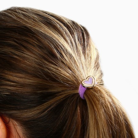 Hair elastic bands "Cute Unicorns" 6 pcs, 3.5 x 3.5 x 1 cm-8