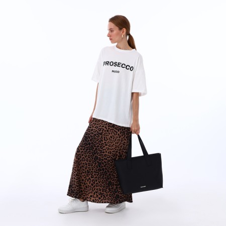 Female bag Textura, chover, large size, black color-8