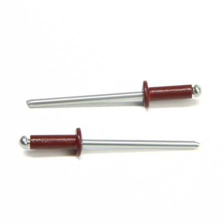 Rolls of the tundra krep, exhaust, aluminum-old, 3.2x8 mm, red wine, 50 pcs-1