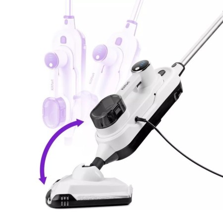 Steam mop KT-1072, 1300 W, 300 ml, cord 4.9 m, white-hourly-5