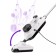 Steam mop KT-1072, 1300 W, 300 ml, cord 4.9 m, white-hourly