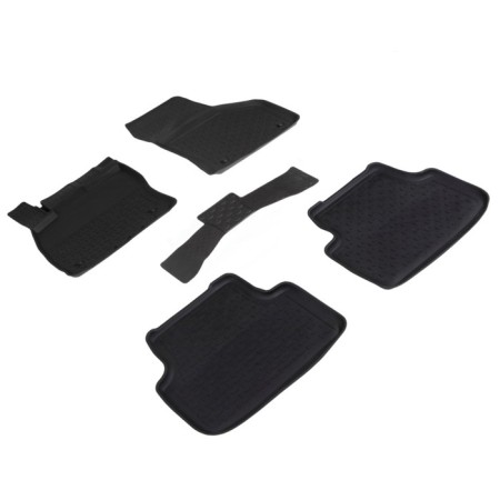 Rubber mats with high side for Skoda Octavia A7, 2013-