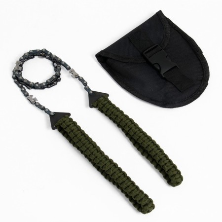 Chain saw with handles from paracord, 104cm