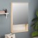 Bathroom mirror "Vienna 40" White/Sonoma, 40 x 70 x 13.6 cm