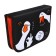 Penal 3 sections, tab inside, 140 x 210 x 40 mm, fabric, calligrata top block "geese"