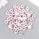 Beads for creativity plastic "Spray of paint. Fuchsia on white" D = 1 cm set 20 g