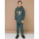 Sweatshirt for boys, height 122 cm, green color