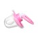Nipple - silicone dummy orthodontic, from 0 months, with a cap, pink color