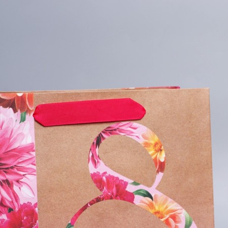 Package Gift Crafts Vertical, Packaging, "Flowers", Ml 27 x 23 x 11.5 cm-2