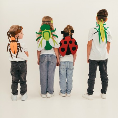 Carnival set "Funny insects": a bandage and a ladybug made of felt, 3-7 years old-7