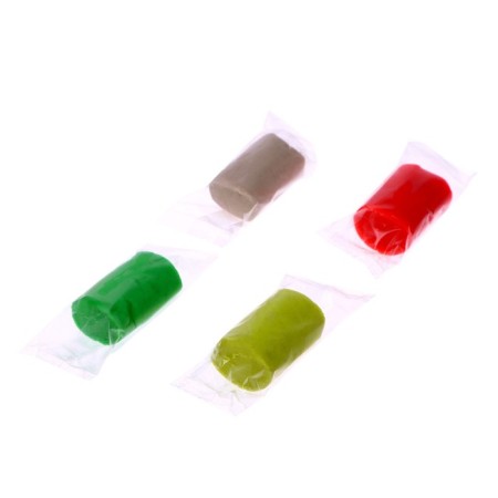 Set for playing with plasticine "Merry Airpower", 4 jars with plasticine, mix-9