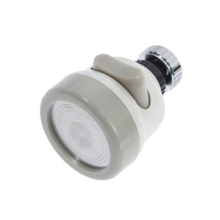 Zein aerator, with streaming, stainless steel grid, 3 modes, plastic, white