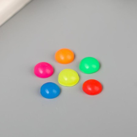 Tops for creativity plastic "Multi -colored circles" glossy set 30 pcs 0.6x0.6 cm-1