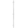 Terminus uno “profile” heated towel rail, 1600x30 mm, white matte